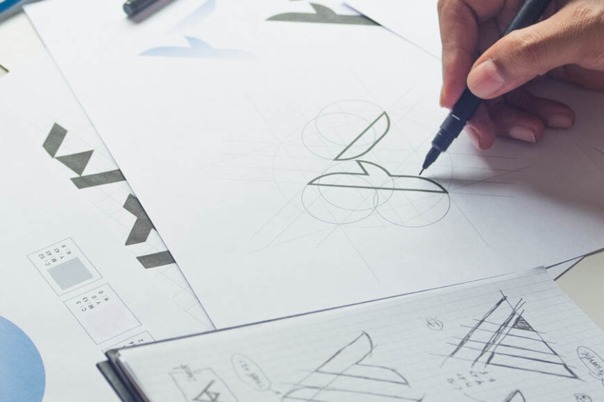 Communicasting logo design banner