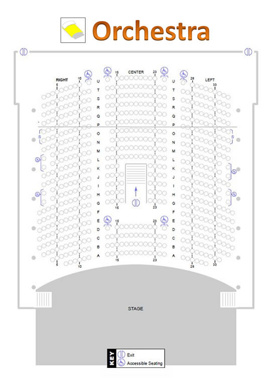 Palladium Theater Hough Hall Orchestra seating chart